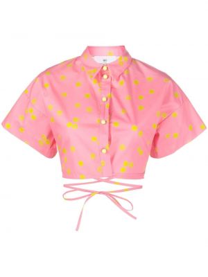 Риза с принт Chiara Ferragni розово