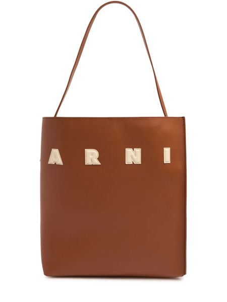 Læder shopping bag Marni