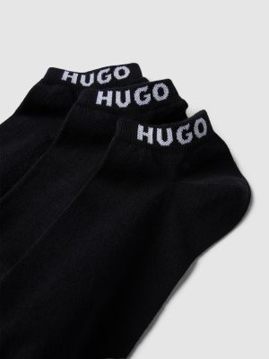 Skarpety z nadrukiem Hugo czarne