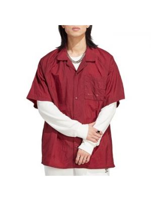 Koszula z długim rękawem Adidas czerwona