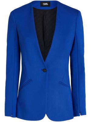 Blazer mit v-ausschnitt Karl Lagerfeld blau