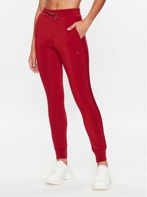 Pantaloni sport Guess roșu