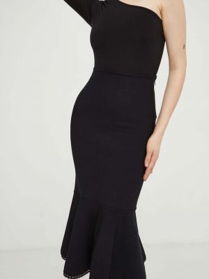 Midi sukně Victoria Beckham černé