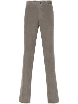 Pantalon en velours côtelé Incotex gris