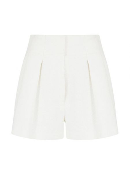 Shorts mit plisseefalten Emporio Armani weiß