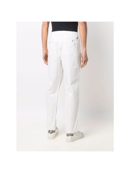 Proste spodnie Polo Ralph Lauren białe
