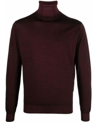 Μάλλινος πουλόβερ από μαλλί merino Dell'oglio κόκκινο