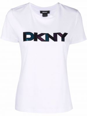 Trykt t-skjorte Dkny hvit