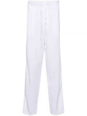 Ľanové rovné nohavice 120% Lino biela