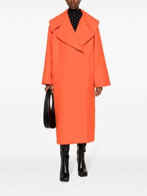 Woll mantel ausgestellt Del Core orange