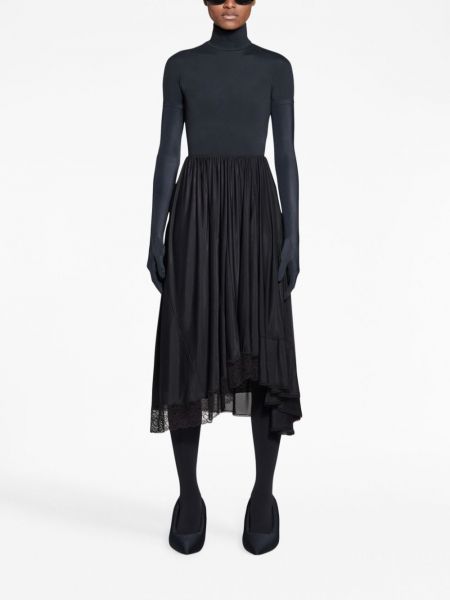Krajkové midi sukně Balenciaga černé
