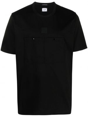 Bavlnené tričko s potlačou C.p. Company čierna