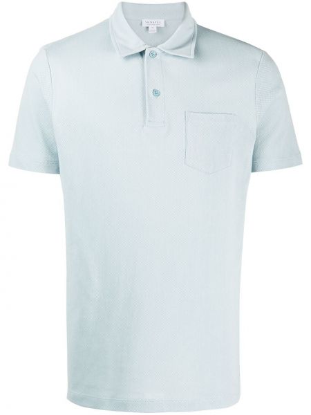 Poloshirt mit taschen Sunspel blau