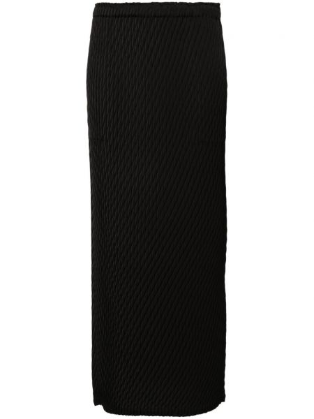 Jupe longue plissé Issey Miyake noir