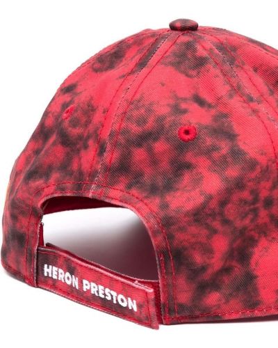 Gorra con bordado tie dye Heron Preston rojo