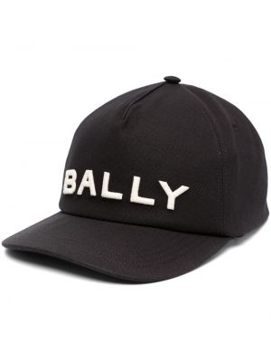 Памучна шапка с козирки бродирана Bally