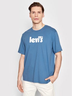 Relaxed тениска Levi's® синьо