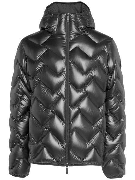 Glänsande jacka Moncler svart