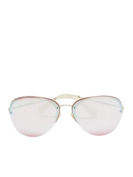 Okulary przeciwsłoneczne Miu Miu Pre-owned różowe