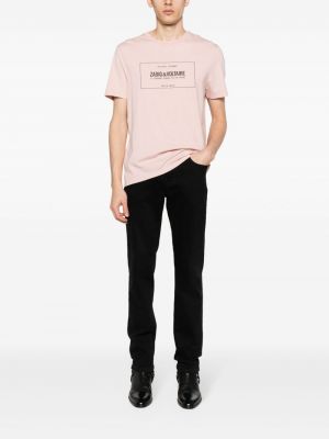 Bavlněné tričko Zadig&voltaire růžové