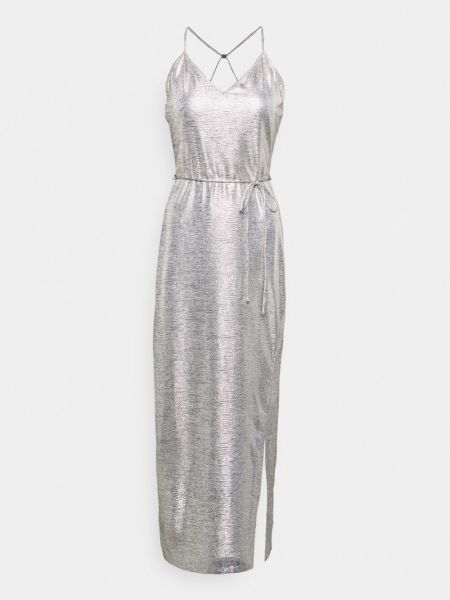 Sukienka wieczorowa Calvin Klein srebrna