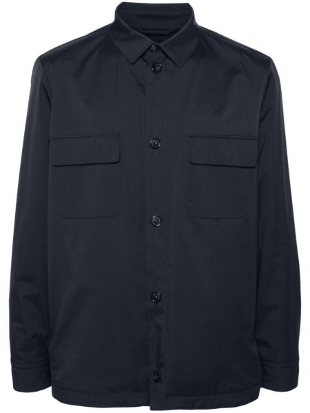 Chemise longue Loro Piana bleu