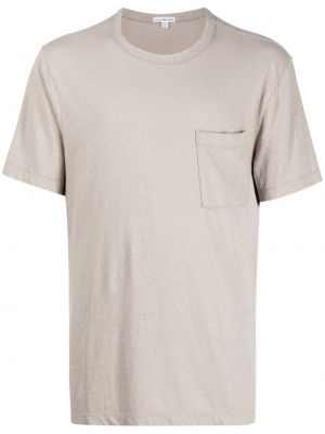 Plážové tričko James Perse šedé