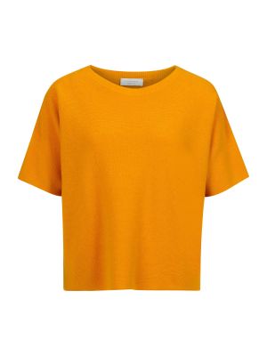 Kašmírový vlnený priliehavý sveter Rich & Royal - oranžová