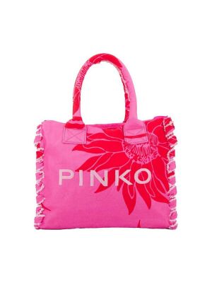 Pláž nákupná taška Pinko ružová