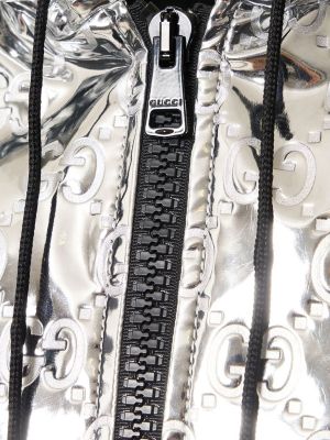 Viszkóz bomberdzseki Gucci ezüstszínű