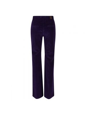 Pantalones rectos de terciopelo‏‏‎ True Royal violeta