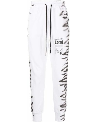 Pantalon de joggings à imprimé Mauna Kea blanc