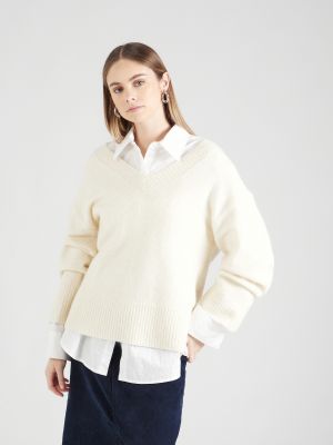 Vlnený sveter Gina Tricot biela