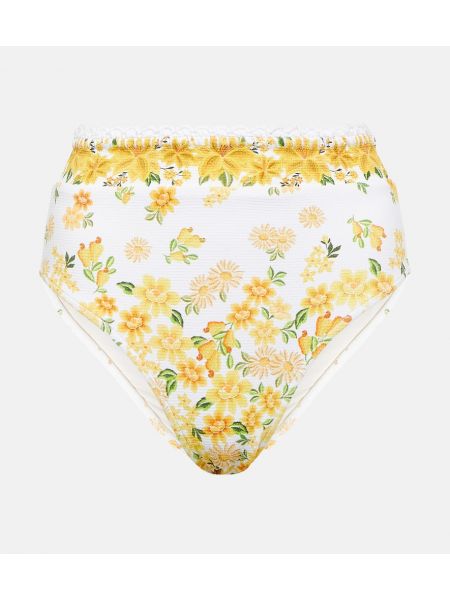 Trykt floral bikini Farm Rio hvit