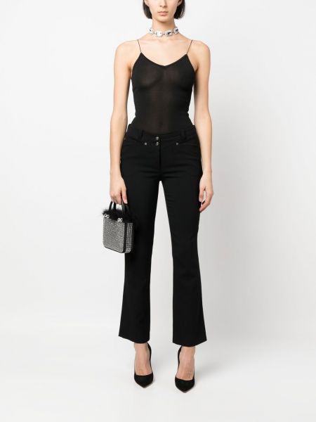 Pantalon taille basse large Christian Dior Pre-owned noir