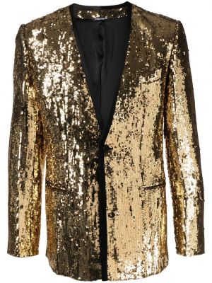 Blazer s cekini Dolce & Gabbana zlata