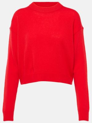 Jersey de lana de cachemir de tela jersey Jardin Des Orangers rojo