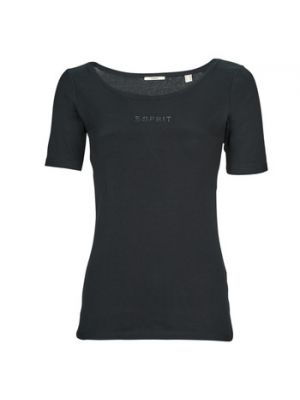 Koszulka z krótkim rękawem Esprit czarna