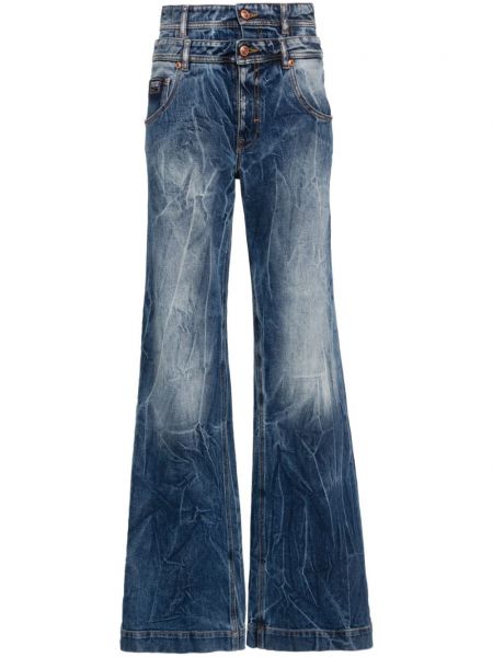 Traperice bootcut Versace Jeans Couture plava