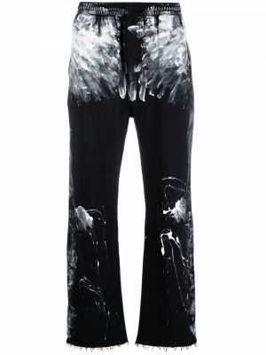 Pantalon de joggings à imprimé Balenciaga noir