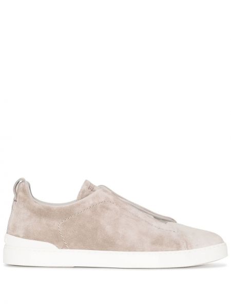 Sneakers med slip-on Zegna grå