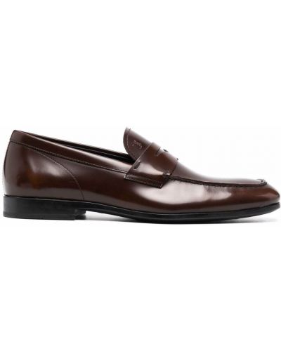 Slip-on skinn loafers Tod's brun