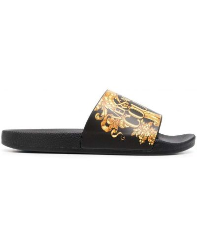 Trykt flip-flops Versace Jeans Couture svart