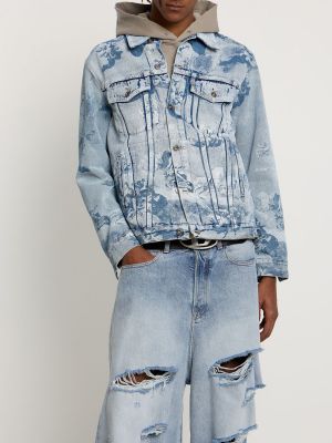 Kurtka jeansowa z nadrukiem Off-white