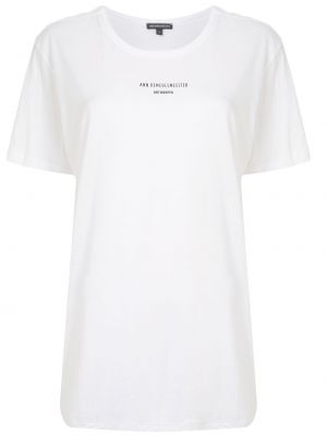 Camiseta oversized Ann Demeulemeester blanco