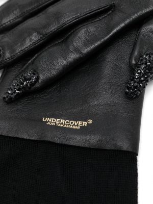 Rękawiczki skórzane Undercover czarne