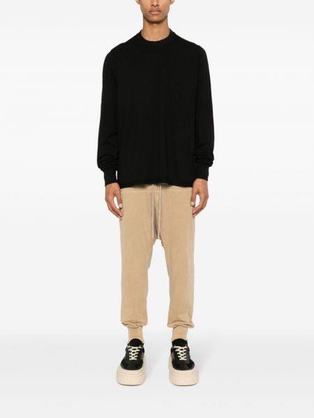 Sweatshirt aus baumwoll mit rundem ausschnitt Rick Owens Drkshdw schwarz