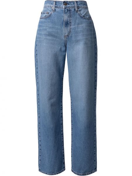 Høy midje straight jeans Nobody Denim blå