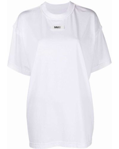 Camiseta oversized Mm6 Maison Margiela blanco