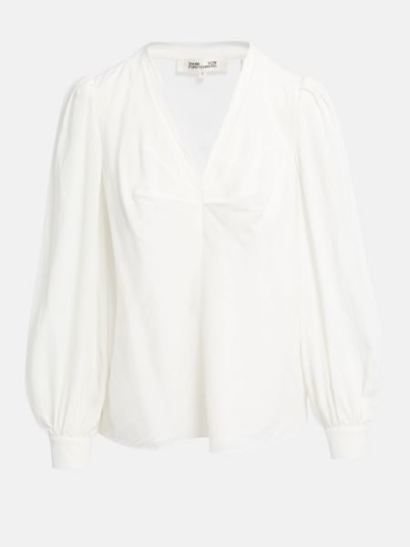Рубашка блузка Diane von Furstenberg, экрю